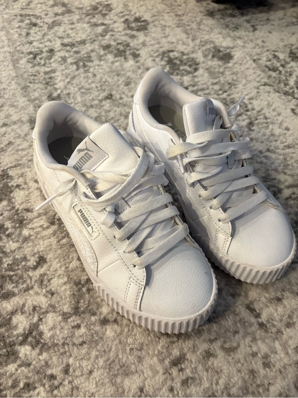 Puma Women’s White Low-Top Lace-Up Sneakers